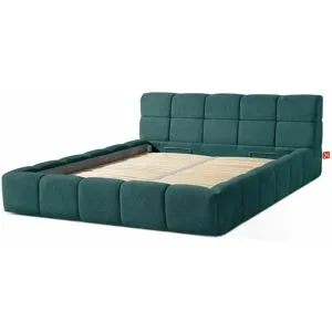 KONSIMO Polsterbett  Aeri ¦ blau ¦ Maße (cm): B: 210 H: 88