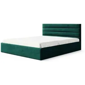 Höffner Polsterbett mit Bettkasten Bella ¦ grün ¦ Maße (cm): B: 149 H: 85