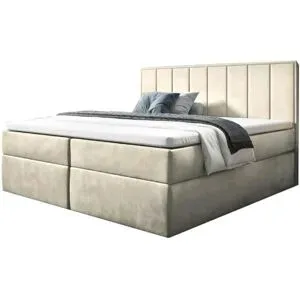 Höffner Boxbett mit Bettkasten Havana ¦ beige ¦ Maße (cm): B: 120 H: 110
