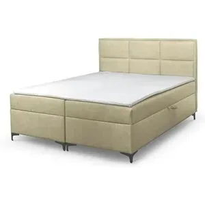 Höffner Boxbett mit Bettkasten Vaduz ¦ beige ¦ Maße (cm): B: 200 H: 110