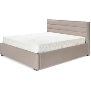 Höffner Polsterbett mit Bettkasten Cezar ¦ beige ¦ Maße (cm): B: 120 H: 110