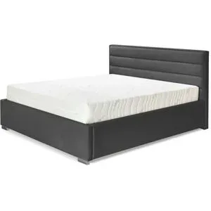 Höffner Polsterbett mit Bettkasten Cezar ¦ schwarz ¦ Maße (cm): B: 180 H: 110