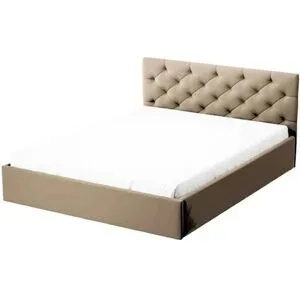 Höffner Polsterbett mit Bettkasten Sara ¦ beige ¦ Maße (cm): B: 209 H: 85