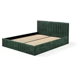 Höffner Polsterbett mit Bettkasten Sona ¦ grün ¦ Maße (cm): B: 169 H: 90