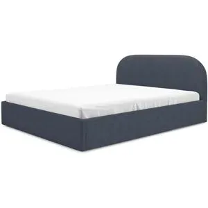 Höffner Polsterbett mit Bettkasten Luna ¦ blau ¦ Maße (cm): B: 120 H: 90