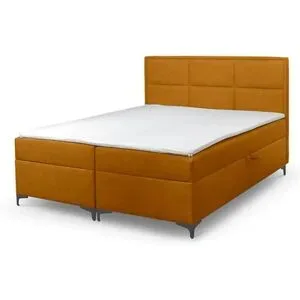 Höffner Boxbett mit Bettkasten Vaduz ¦ gelb ¦ Maße (cm): B: 140 H: 110