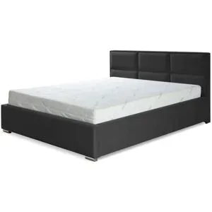 Höffner Polsterbett mit Bettkasten Imbir ¦ schwarz ¦ Maße (cm): B: 200 H: 52