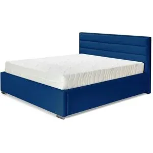 Höffner Polsterbett mit Bettkasten Cezar ¦ blau ¦ Maße (cm): B: 160 H: 110