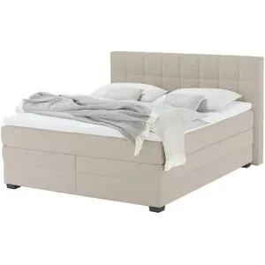 vanDoorn Boxspringbett mit Bettkasten  Canto ¦ beige ¦ Maße (cm): B: 214 H: 119