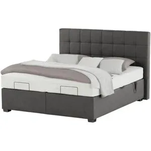 vanDoorn Motor-Boxspringbett mit Bettkasten Ohio ¦ grau ¦ Maße (cm): B: 172 H: