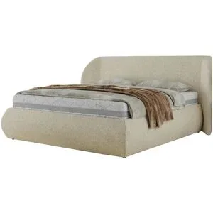 Höffner Polsterbett mit Bettkasten Caela Classic ¦ creme ¦ Maße (cm): B: 185 H: 110