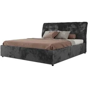 Höffner Polsterbett mit Bettkasten Gala Classic ¦ grau ¦ Maße (cm): B: 208 H: 101