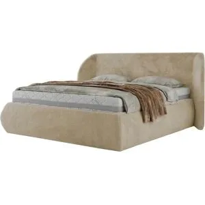 Höffner Polsterbett mit Bettkasten Caela Classic ¦ creme ¦ Maße (cm): B: 225 H: 110