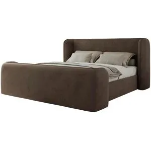 Höffner Polsterbett mit Lattenrost Emora Classic Duo ¦ braun ¦ Maße (cm): B: 203 H: 111