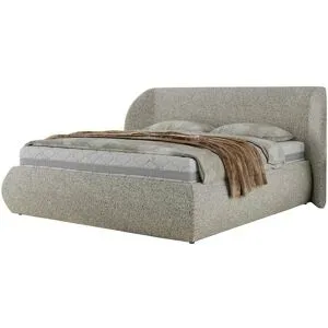 Höffner Polsterbett mit Bettkasten Caela Classic ¦ grau ¦ Maße (cm): B: 245 H: 110