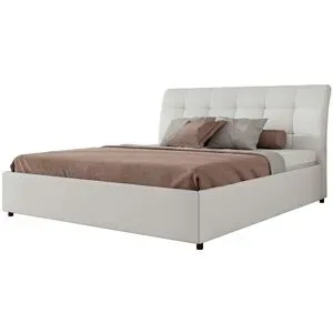 Höffner Polsterbett mit Bettkasten Gala Classic ¦ weiß ¦ Maße (cm): B: 208 H: 101