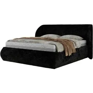 Höffner Polsterbett mit Bettkasten Caela Classic ¦ schwarz ¦ Maße (cm): B: 245 H: 110
