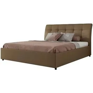 Höffner Polsterbett mit Bettkasten Gala Classic ¦ braun ¦ Maße (cm): B: 168 H: 101