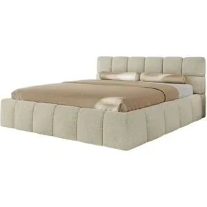 Höffner Polsterbett mit Bettkasten Nira Classic ¦ creme ¦ Maße (cm): B: 166 H: 92