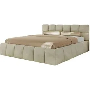 Höffner Polsterbett mit Bettkasten Nira Classic ¦ beige ¦ Maße (cm): B: 226 H: 92