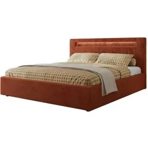 Höffner Polsterbett mit Bettkasten Gold 5 Classic ¦ orange ¦ Maße (cm): B: 168 H: 103