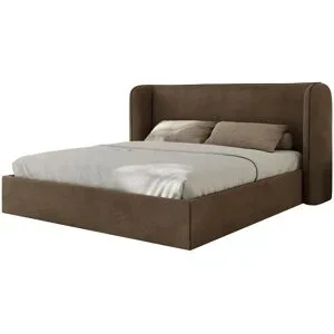 Höffner Polsterbett mit Lattenrost Emora Classic ¦ braun ¦ Maße (cm): B: 223 H: 111