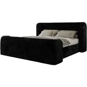 Höffner Polsterbett mit Lattenrost Emora Classic Duo ¦ schwarz ¦ Maße (cm): B: 243 H: