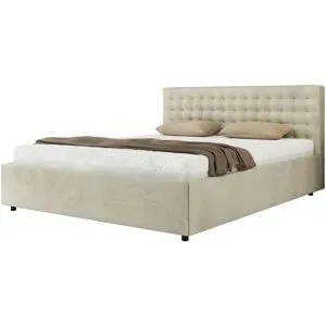 Höffner Polsterbett 180x200 Beige mit Bettkasten Pavo Classic ¦ beige ¦ Maße (cm): B: