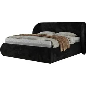 Höffner Polsterbett mit Bettkasten Caela Classic ¦ schwarz ¦ Maße (cm): B: 225 H: 110
