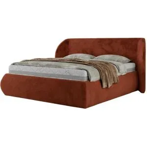 Höffner Polsterbett mit Bettkasten Caela Classic ¦ orange ¦ Maße (cm): B: 225 H: 110