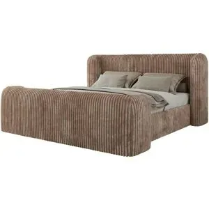 Höffner Polsterbett mit Lattenrost Emora Classic Duo ¦ braun ¦ Maße (cm): B: 243 H: 111