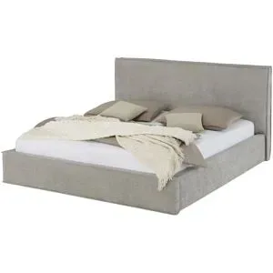 Höffner Polsterbett mit Bettgestell Deli ¦ grau ¦ Maße (cm): B: 202 H: 106
