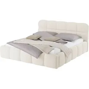 Höffner Polsterbett mit Bettkasten Lux ¦ beige ¦ Maße (cm): B: 207 H: 103