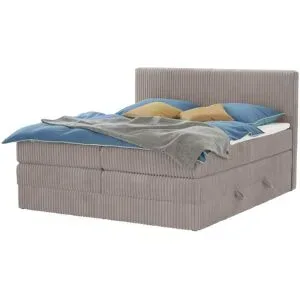 Höffner Boxspringbett mit Bettkasten Falco ¦ braun ¦ Maße (cm): B: 186 H: 119