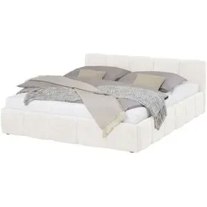 Höffner Polsterbett mit Bettkasten Nebia ¦ creme ¦ Maße (cm): B: 153 H: 75