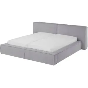 Höffner Polsterbett mit Bettkasten Gratia ¦ grau ¦ Maße (cm): B: 240 H: 85