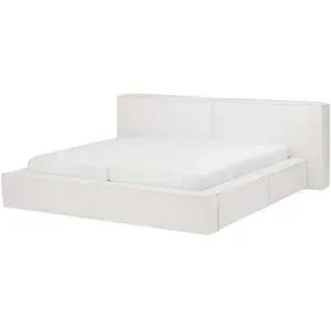 Höffner Selection Polsterbett mit Bettkasten Liora ¦ creme ¦ Maße (cm): B: 240