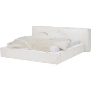 Höffner Selection Polsterbett mit Bettkasten Liora ¦ creme ¦ Maße (cm): B: 220