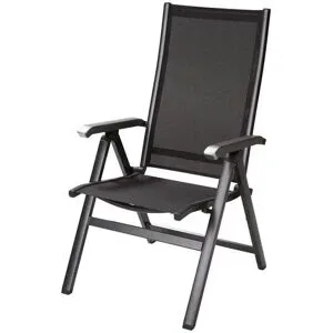 MWH Klappsessel  Amico ¦ grau ¦ Maße (cm): B: 72,5 H: 109 T: 60.5