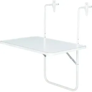 Höffner Balkon-Hängetisch   ¦ weiß ¦ Maße (cm): B: 40