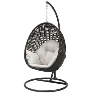 a casa mia Hängesessel  Tahiti ¦ braun ¦ Maße (cm): H: 191  Ø: 101