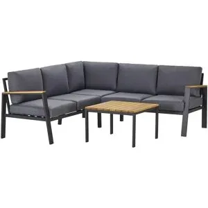 a casa mia Lounge-Set  Boston ¦ grau