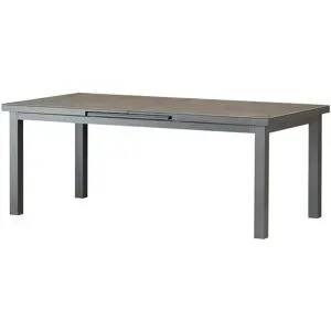 a casa mia Gartentisch ausziehbar bis 260 cm Kopenhagen ¦ grau ¦ Maße (cm): B: