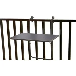 Höffner Balkon-Hängetisch   ¦ grau ¦ Maße (cm): B: 40