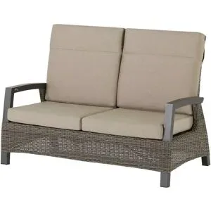 Siena Garden Lounge-Sofa 2-sitzig  Corido ¦ grau ¦ Maße (cm): B: 146 H: 101 T: