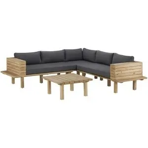 Höffner Lounge - Set aus Massivholz Wellington ¦ holzfarben