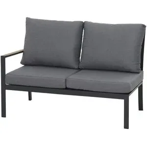 Siena Garden Gartensofa 2-Sitzer Londra ¦ grau ¦ Maße (cm): B: 124,5 H: 87,5 T: