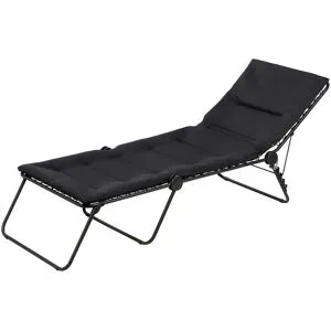 Lafuma Liege  Siesta Sunbed AirComfort® ¦ grau ¦ Maße (cm): B: 72 H: 90