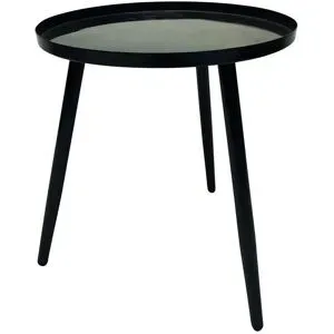 KHG Beistelltisch  Halden ¦ schwarz ¦ Maße (cm): H: 45  Ø: 40