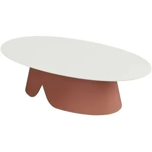 a casa mia Tisch oval Umea ¦ orange ¦ Maße (cm): B: 68 H: 35